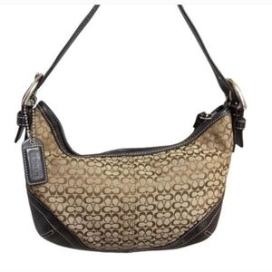 Vintage Coach brown signature Mini Boho bag